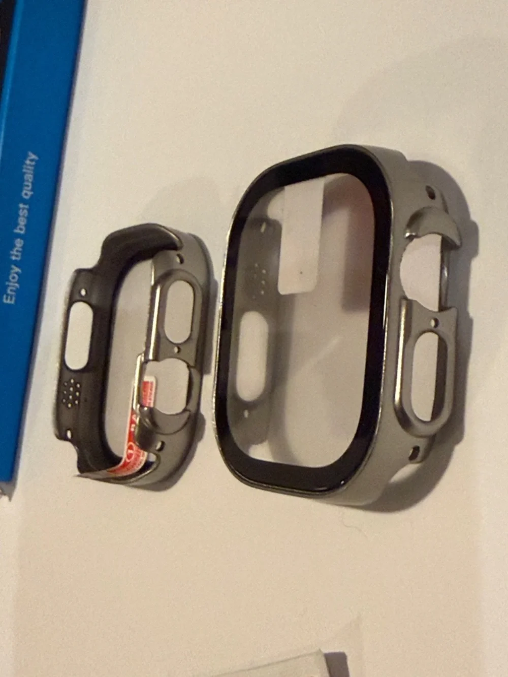 New Silver and Black Apple Watch Protective Case (Pair) 49MM Ultra 2